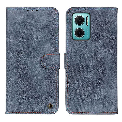 Coque Portefeuille Livre Cuir Etui Clapet N03P pour Xiaomi Redmi 10 5G Bleu