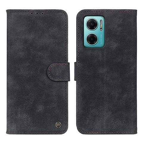 Coque Portefeuille Livre Cuir Etui Clapet N03P pour Xiaomi Redmi 10 5G Noir