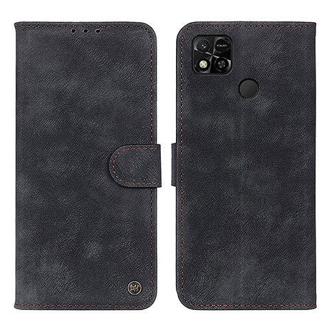 Coque Portefeuille Livre Cuir Etui Clapet N03P pour Xiaomi Redmi 9 India Noir