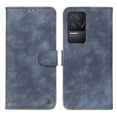 Coque Portefeuille Livre Cuir Etui Clapet N03P pour Xiaomi Redmi K50 5G Bleu