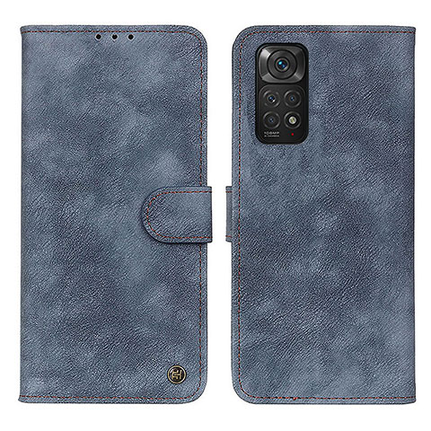 Coque Portefeuille Livre Cuir Etui Clapet N03P pour Xiaomi Redmi Note 11S 4G Bleu