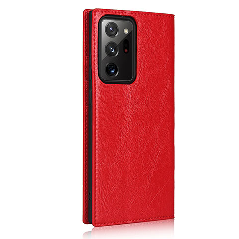 Coque Portefeuille Livre Cuir Etui Clapet N04 pour Samsung Galaxy Note 20 Ultra 5G Rouge