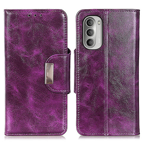 Coque Portefeuille Livre Cuir Etui Clapet N04P pour Motorola Moto G Stylus (2022) 4G Violet