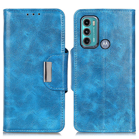 Coque Portefeuille Livre Cuir Etui Clapet N04P pour Motorola Moto G40 Fusion Bleu Ciel