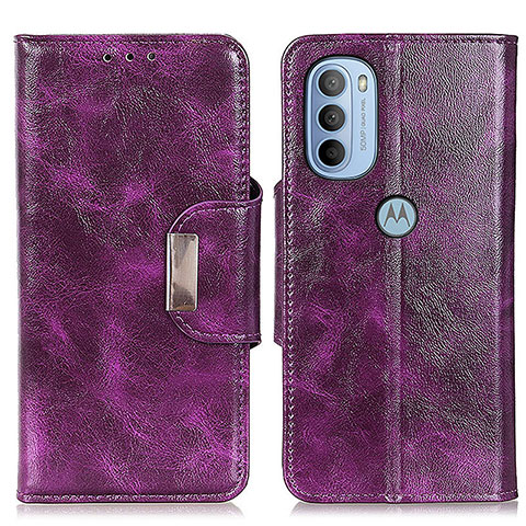 Coque Portefeuille Livre Cuir Etui Clapet N04P pour Motorola Moto G41 Violet