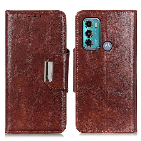 Coque Portefeuille Livre Cuir Etui Clapet N04P pour Motorola Moto G60 Marron