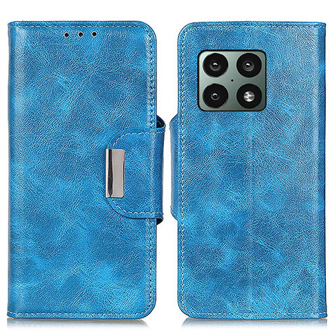 Coque Portefeuille Livre Cuir Etui Clapet N04P pour OnePlus 10 Pro 5G Bleu Ciel