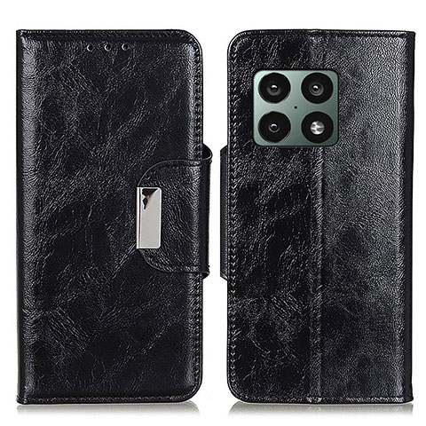 Coque Portefeuille Livre Cuir Etui Clapet N04P pour OnePlus 10 Pro 5G Noir