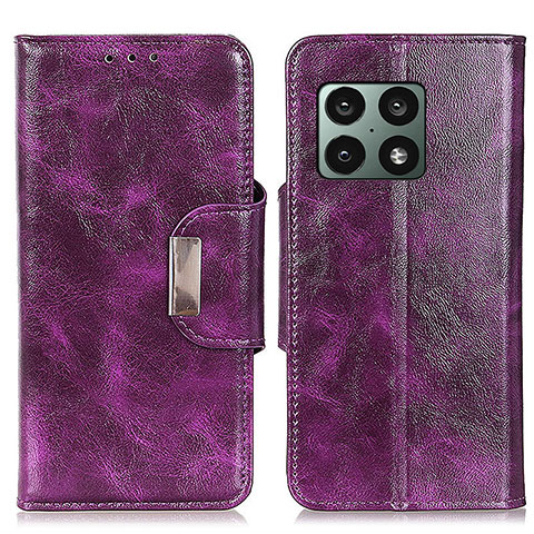 Coque Portefeuille Livre Cuir Etui Clapet N04P pour OnePlus 10 Pro 5G Violet