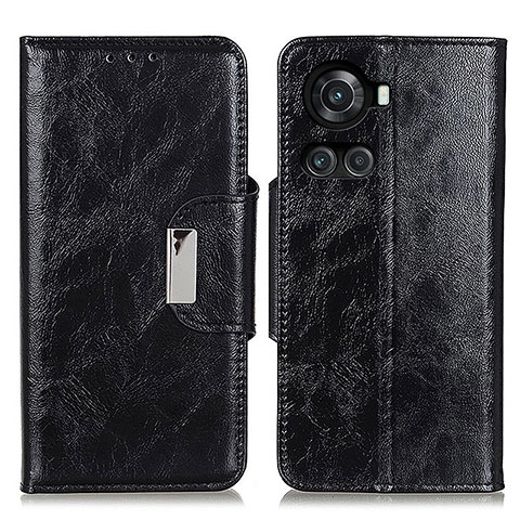 Coque Portefeuille Livre Cuir Etui Clapet N04P pour OnePlus 10R 5G Noir