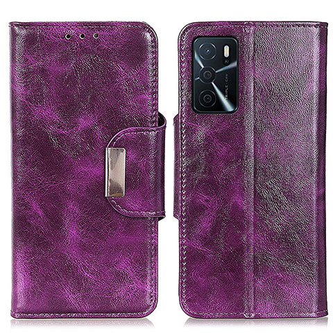 Coque Portefeuille Livre Cuir Etui Clapet N04P pour Oppo A16 Violet