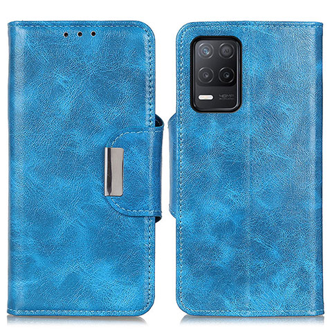 Coque Portefeuille Livre Cuir Etui Clapet N04P pour Realme 8 5G Bleu Ciel