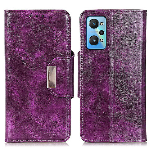 Coque Portefeuille Livre Cuir Etui Clapet N04P pour Realme GT2 5G Violet