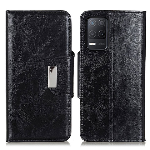 Coque Portefeuille Livre Cuir Etui Clapet N04P pour Realme Q3i 5G Noir