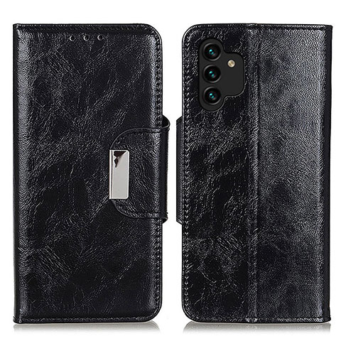 Coque Portefeuille Livre Cuir Etui Clapet N04P pour Samsung Galaxy A13 4G Noir