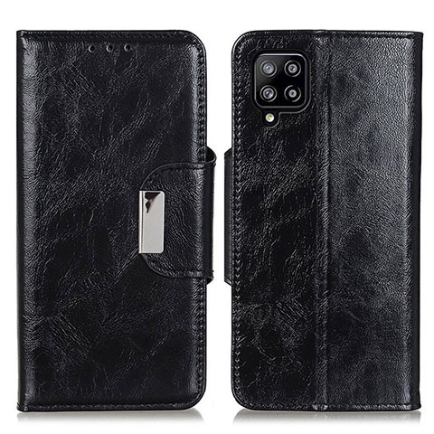 Coque Portefeuille Livre Cuir Etui Clapet N04P pour Samsung Galaxy A22 4G Noir