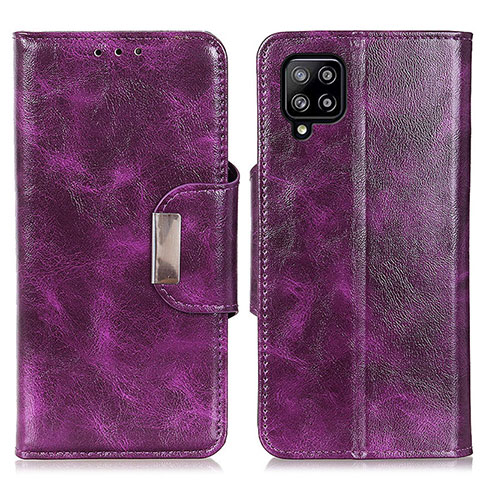 Coque Portefeuille Livre Cuir Etui Clapet N04P pour Samsung Galaxy A22 4G Violet