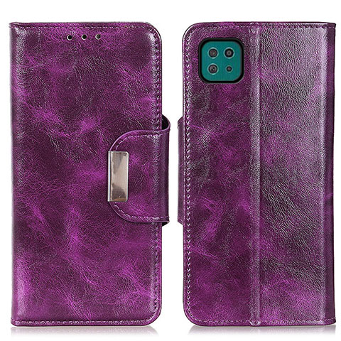 Coque Portefeuille Livre Cuir Etui Clapet N04P pour Samsung Galaxy A22 5G Violet