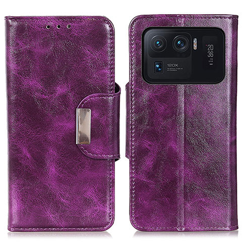 Coque Portefeuille Livre Cuir Etui Clapet N04P pour Xiaomi Mi 11 Ultra 5G Violet