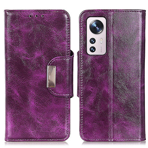 Coque Portefeuille Livre Cuir Etui Clapet N04P pour Xiaomi Mi 12 Pro 5G Violet