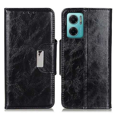 Coque Portefeuille Livre Cuir Etui Clapet N04P pour Xiaomi Redmi 11 Prime 5G Noir