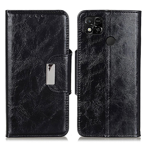 Coque Portefeuille Livre Cuir Etui Clapet N04P pour Xiaomi Redmi 9 Activ Noir