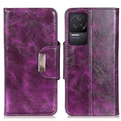 Coque Portefeuille Livre Cuir Etui Clapet N04P pour Xiaomi Redmi K50 5G Violet