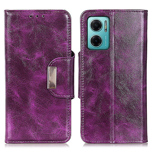 Coque Portefeuille Livre Cuir Etui Clapet N04P pour Xiaomi Redmi Note 11E 5G Violet