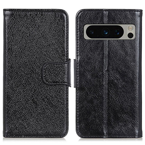 Coque Portefeuille Livre Cuir Etui Clapet N05P pour Google Pixel 8 Pro 5G Noir