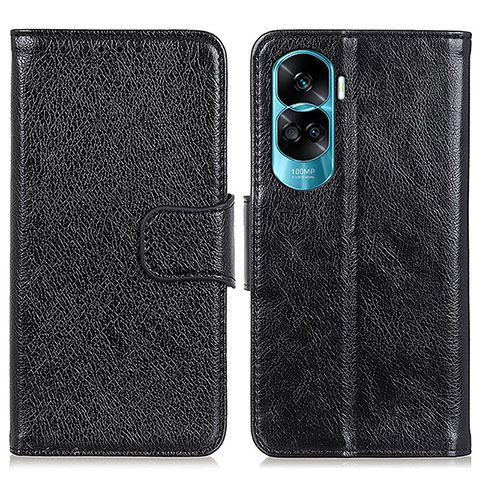 Coque Portefeuille Livre Cuir Etui Clapet N05P pour Huawei Honor 90 Lite 5G Noir