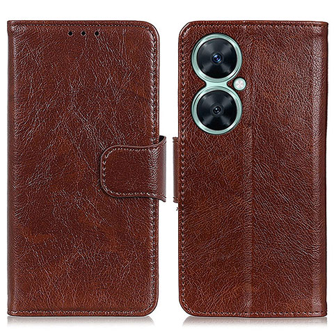 Coque Portefeuille Livre Cuir Etui Clapet N05P pour Huawei Nova 11i Marron