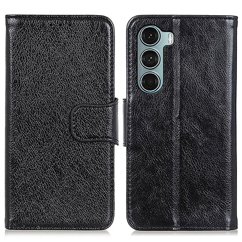 Coque Portefeuille Livre Cuir Etui Clapet N05P pour Motorola Moto Edge S30 5G Noir