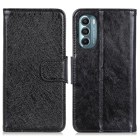 Coque Portefeuille Livre Cuir Etui Clapet N05P pour Motorola Moto G Stylus (2022) 4G Noir