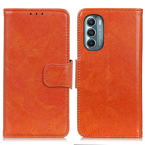 Coque Portefeuille Livre Cuir Etui Clapet N05P pour Motorola Moto G Stylus (2022) 4G Orange