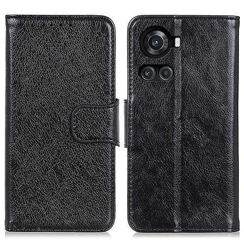 Coque Portefeuille Livre Cuir Etui Clapet N05P pour OnePlus 10R 5G Noir