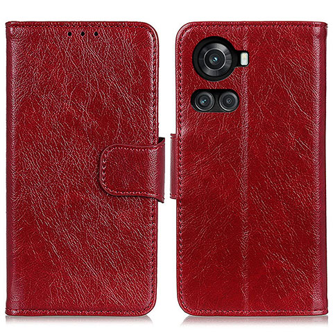 Coque Portefeuille Livre Cuir Etui Clapet N05P pour OnePlus 10R 5G Rouge