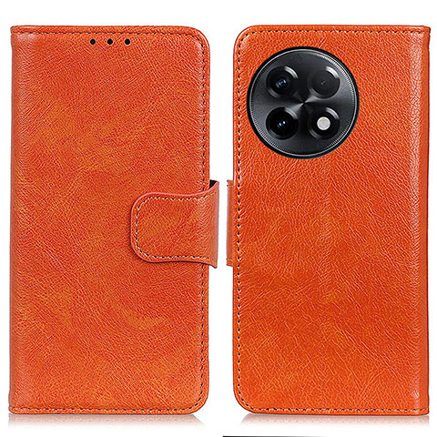 Coque Portefeuille Livre Cuir Etui Clapet N05P pour OnePlus Ace 2 Pro 5G Orange