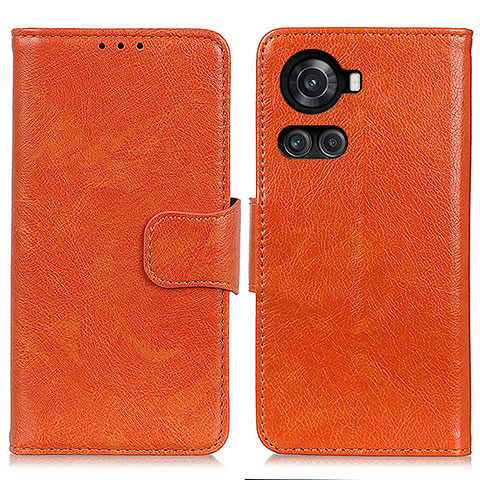 Coque Portefeuille Livre Cuir Etui Clapet N05P pour OnePlus Ace 5G Orange