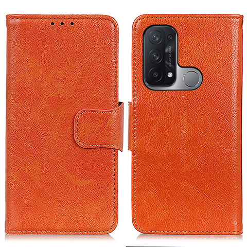 Coque Portefeuille Livre Cuir Etui Clapet N05P pour Oppo Reno5 A Orange