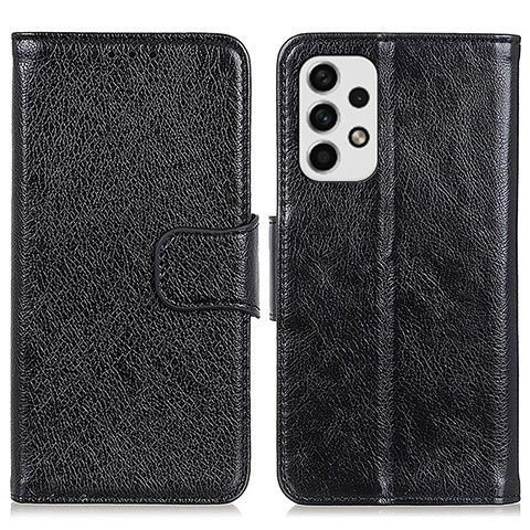 Coque Portefeuille Livre Cuir Etui Clapet N05P pour Samsung Galaxy A23 4G Noir