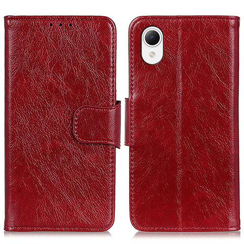 Coque Portefeuille Livre Cuir Etui Clapet N05P pour Samsung Galaxy A23e 5G Rouge