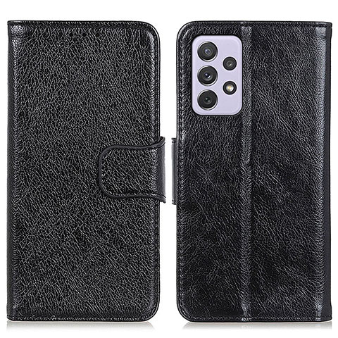 Coque Portefeuille Livre Cuir Etui Clapet N05P pour Samsung Galaxy A73 5G Noir