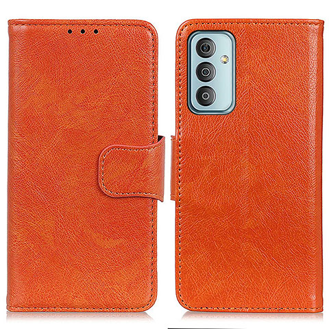 Coque Portefeuille Livre Cuir Etui Clapet N05P pour Samsung Galaxy F13 4G Orange