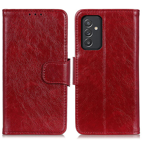 Coque Portefeuille Livre Cuir Etui Clapet N05P pour Samsung Galaxy M34 5G Rouge