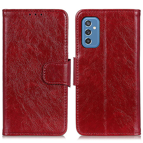 Coque Portefeuille Livre Cuir Etui Clapet N05P pour Samsung Galaxy M52 5G Rouge