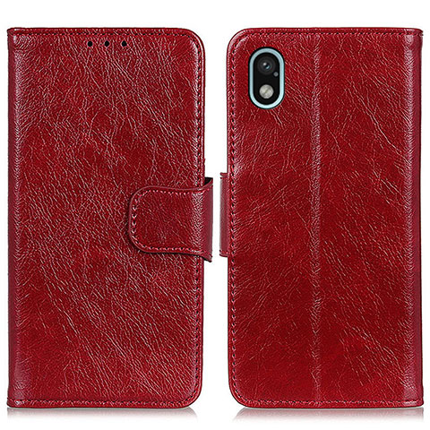 Coque Portefeuille Livre Cuir Etui Clapet N05P pour Sony Xperia Ace III SO-53C Rouge