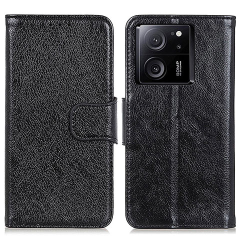 Coque Portefeuille Livre Cuir Etui Clapet N05P pour Xiaomi Mi 13T Pro 5G Noir