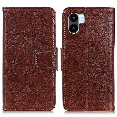 Coque Portefeuille Livre Cuir Etui Clapet N05P pour Xiaomi Redmi A2 Marron