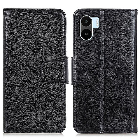 Coque Portefeuille Livre Cuir Etui Clapet N05P pour Xiaomi Redmi A2 Noir