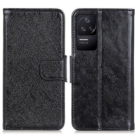 Coque Portefeuille Livre Cuir Etui Clapet N05P pour Xiaomi Redmi K40S 5G Noir